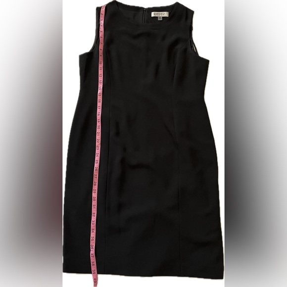 Kasper black sheath dress sz 14p NWOT - Picture 3 of 6